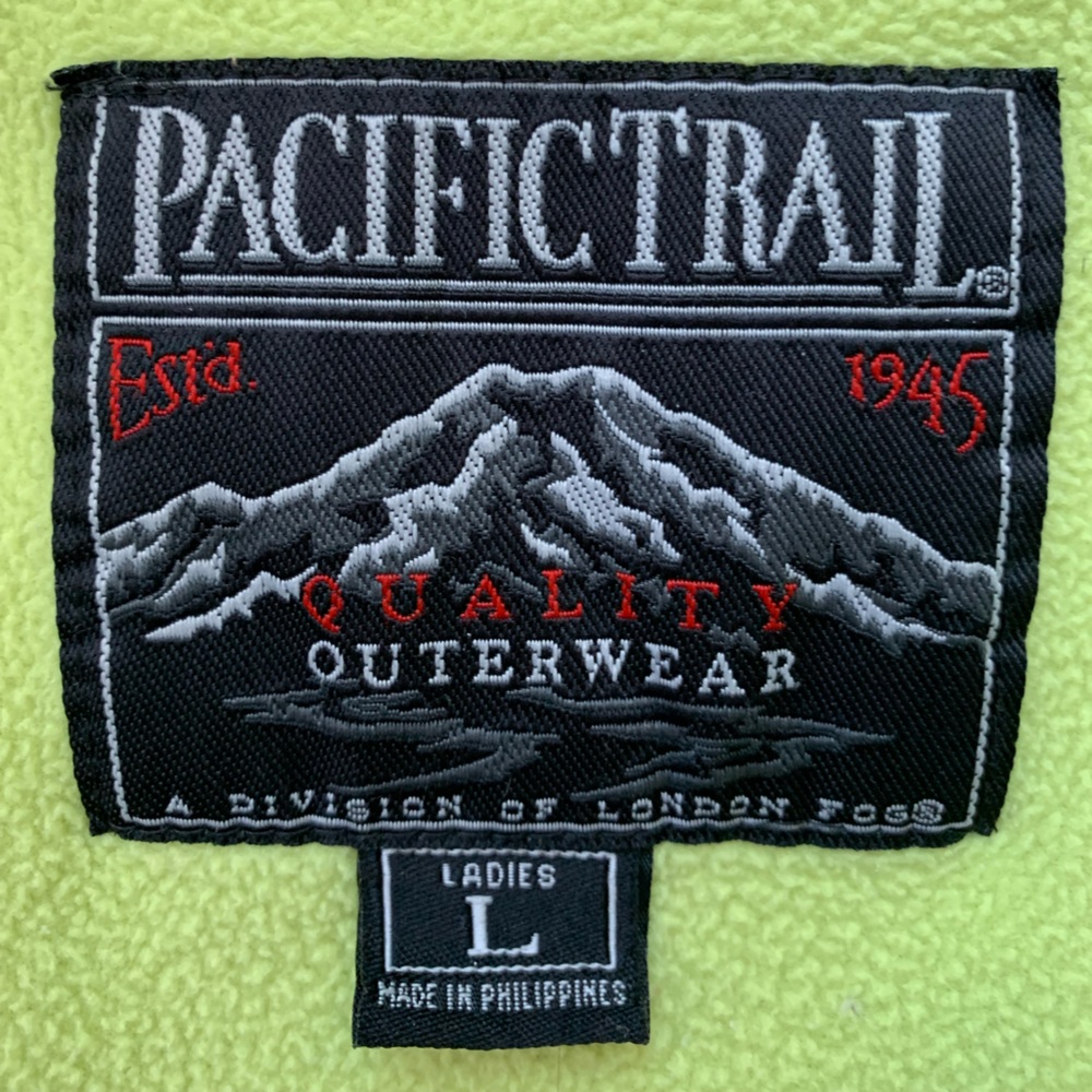RARE Pacific Trail Citron Fleece Lined Hooded Jacket - Ladies L (Roomy!)